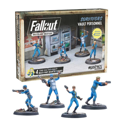 Fallout Miniatures: Vault Personnel Survivors Resin Wasteland Warfare