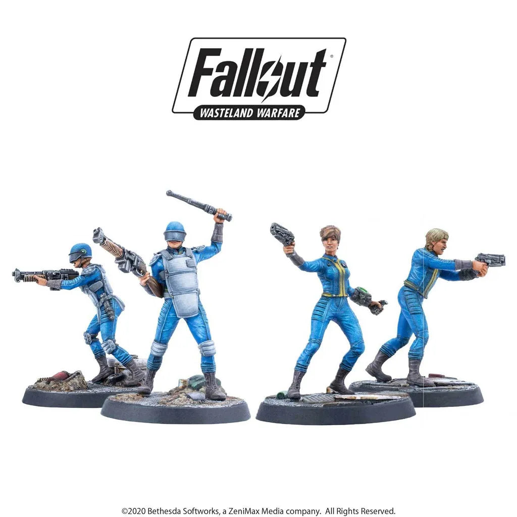 Fallout Miniatures: Vault Personnel Survivors Resin Wasteland Warfare