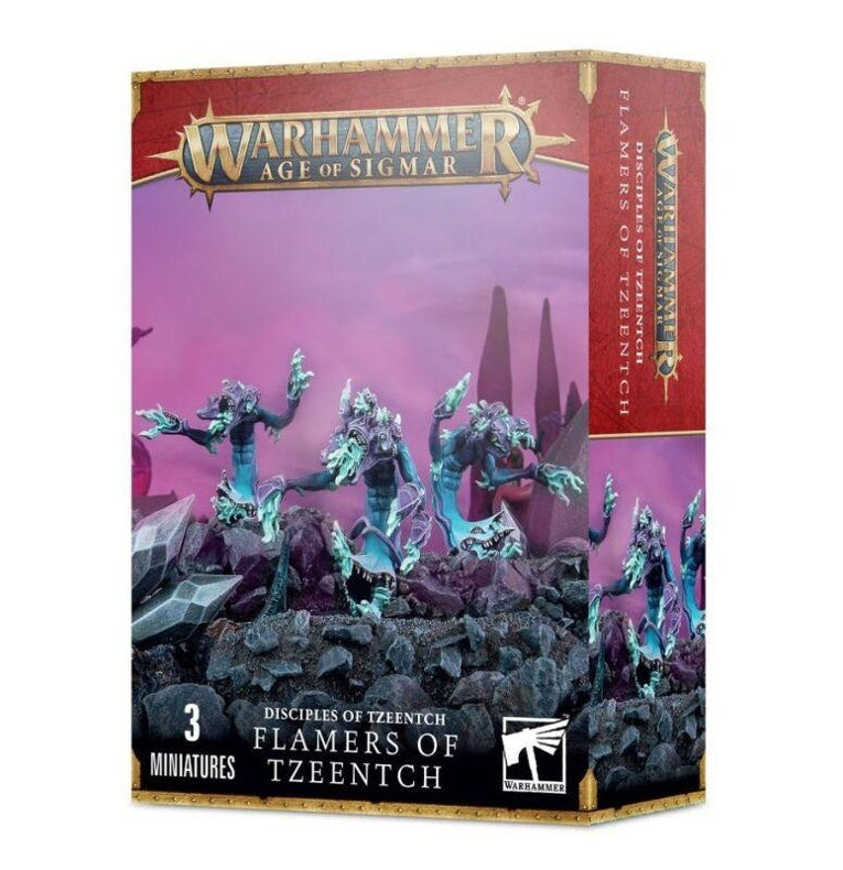 Miniatur der Feuerdämonen des Tzeentch aus Warhammer