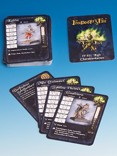 Freebooter Miniatures | Kult Charakterkarten | Neu | Regeln FF 031