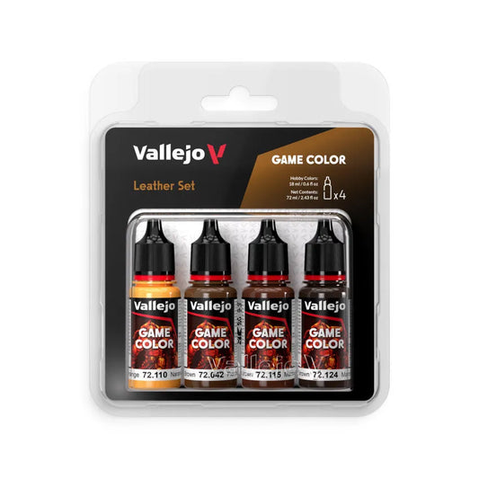 Vallejo Game Color Leather Set 4x18ml VA72385 OVP Neu
