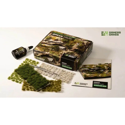 GamersGrass Tuft Starter Boxes Green Grass Neu Basing Zubehör