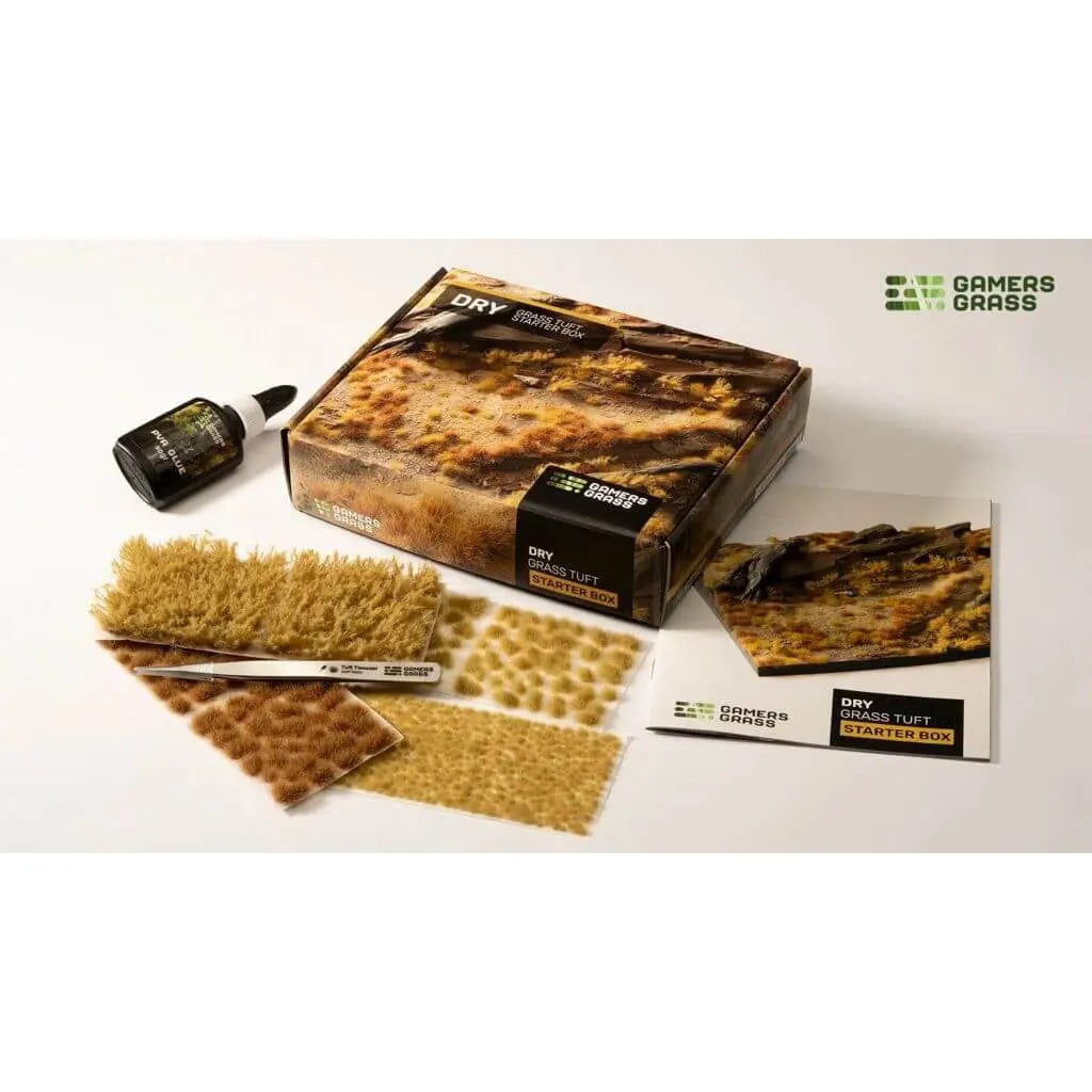 GamersGrass Tuft Starter Box Dry Grass - Basing Set für Tabletop