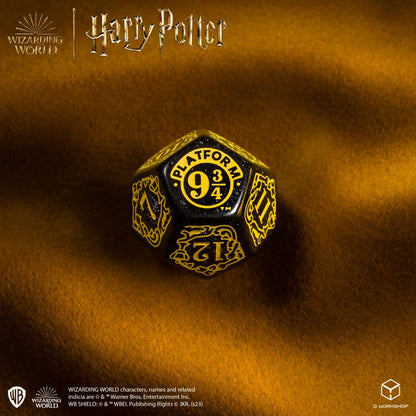 Harry Potter. Hufflepuff Modern Dice Set - Black