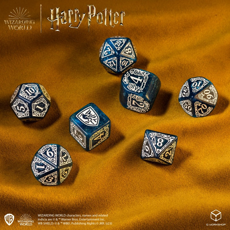 Harry Potter. Ravenclaw Modern Dice Set - Blue