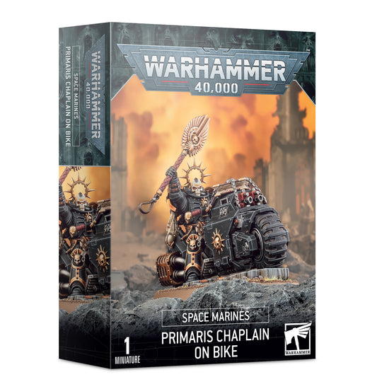 Warhammer 40K Space Marines Chaplain on Bike – Character Model