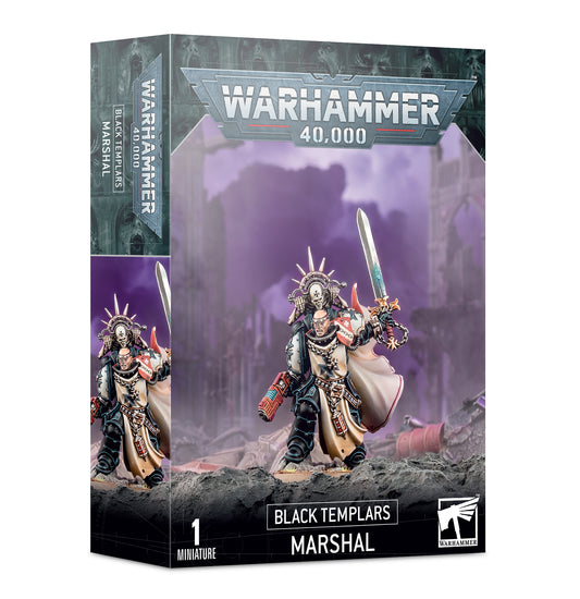 Warhammer 40k Black Templars Marshal Adeptus Astartes Miniatur