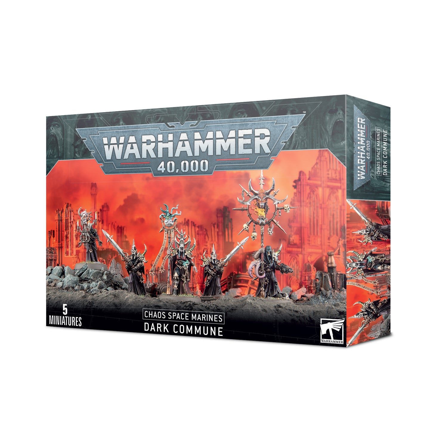 Warhammer 40k Dark Commune Chaos Space Marines CSM Miniaturen Dunkle Kongrega...