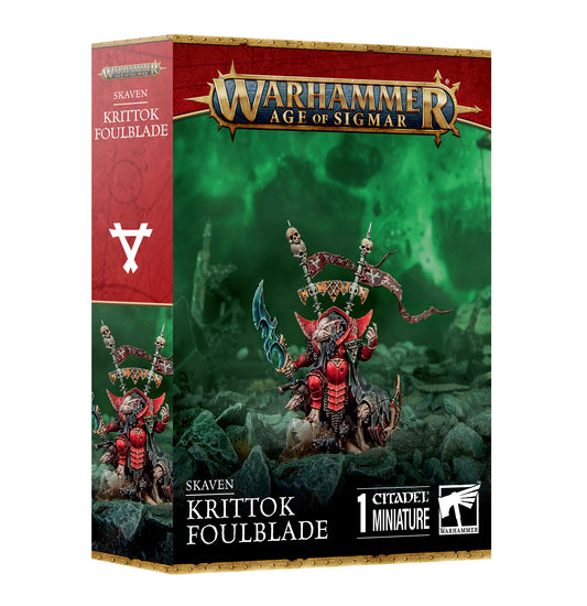 Age of Sigmar Skaven Krittok Foulblade Miniaturen Neu
