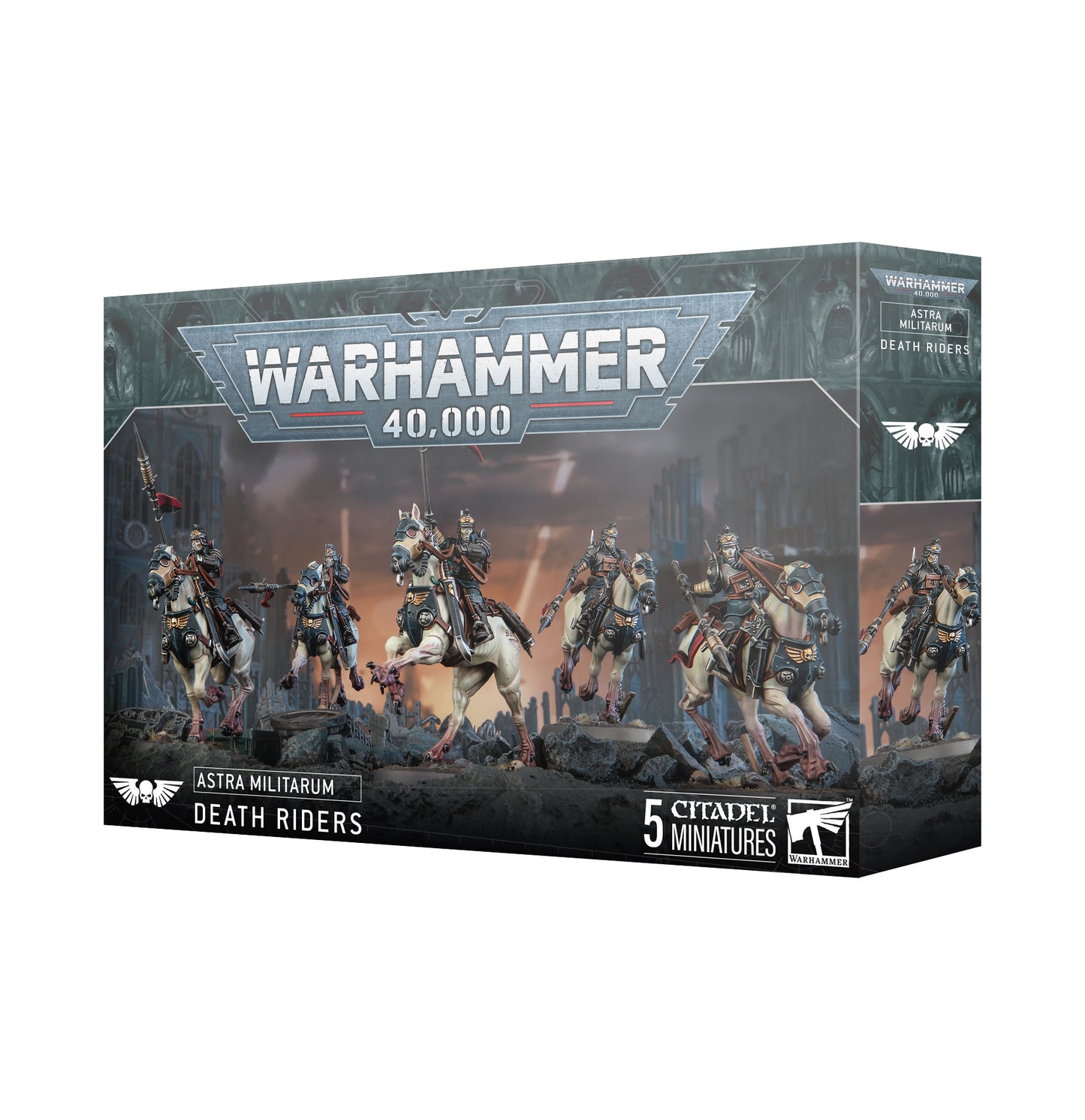 Warhammer 40K Astra Militarum: Death Riders – Cavalry Unit Miniatures Box Set