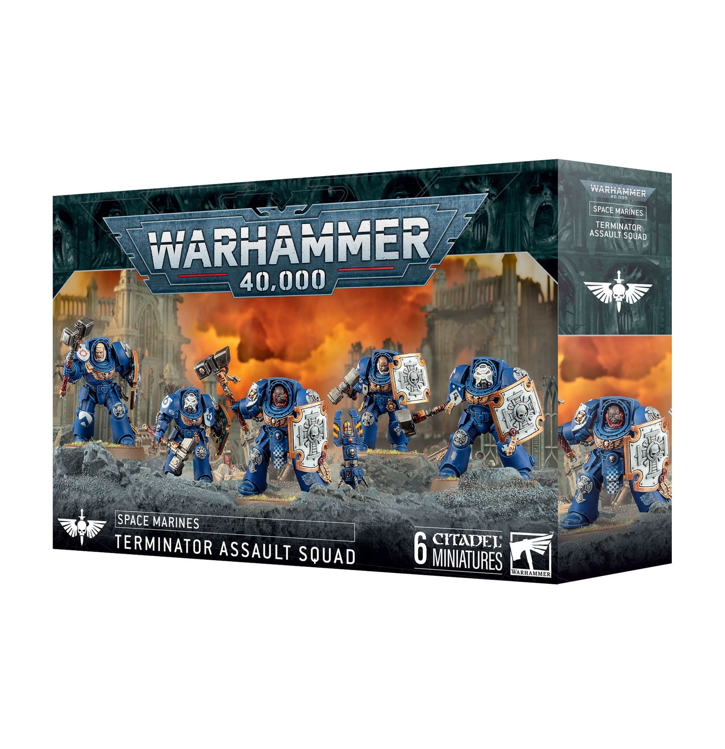 Warhammer 40k Space Marines Terminator Assault Squad Mini Neu