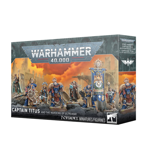 Warhammer 40K Ultramarines Captain Titus and the Guardians of Ultramar