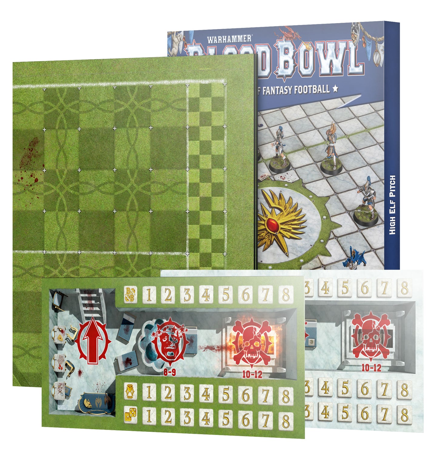 Blood Bowl High Elf Pitch – Double-Sided Foldout Game Board