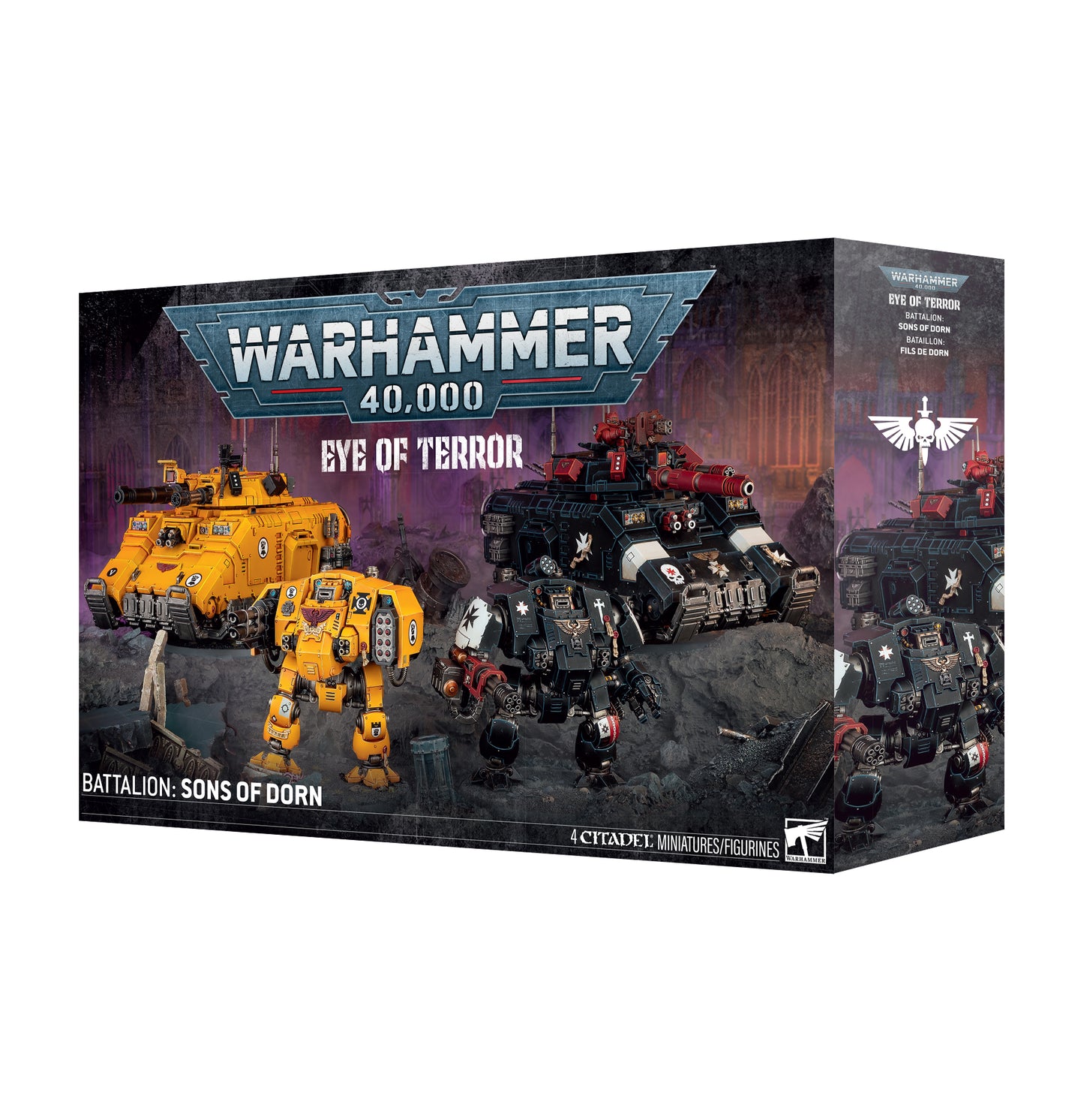 Warhammer 40K Eye of Terror Battalion: Sons of Dorn – Imperial Fists Black Templars Army Box Set