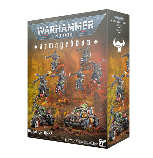 Warhammer 40K Armageddon Battalion: Orks – Army Box Set