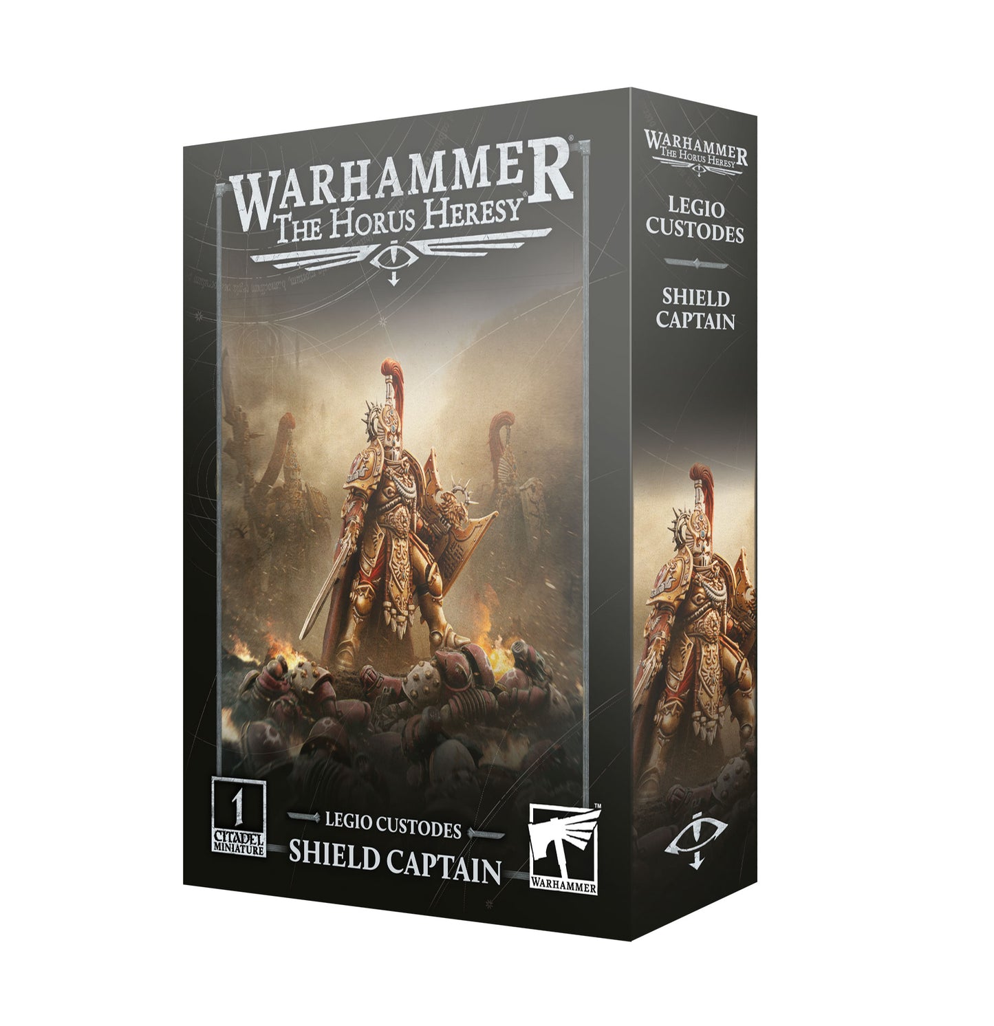 The Horus Heresy Legio Custodes Shield Captain - Warhammer Character Model