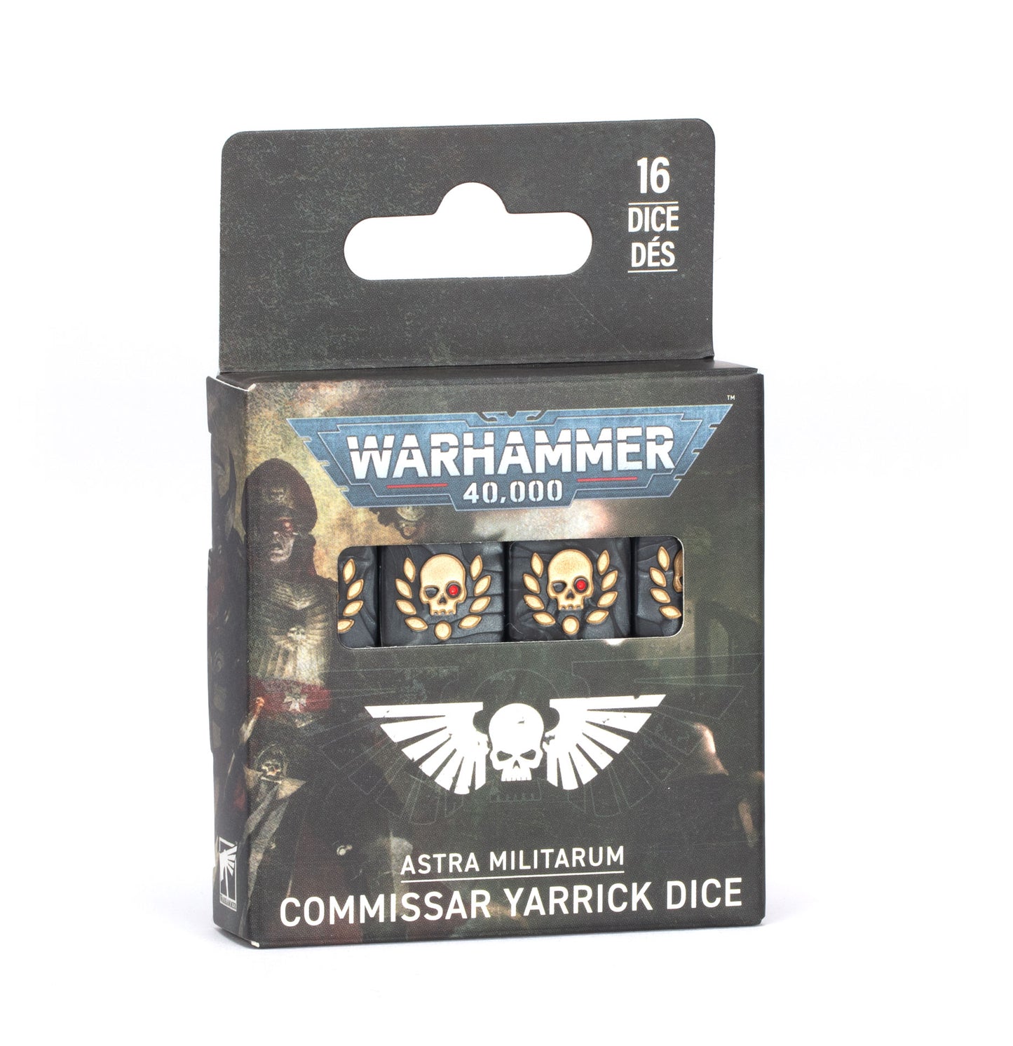 Warhammer 40K Astra Militarum Commissar Yarrick Dice – Official Dice Set