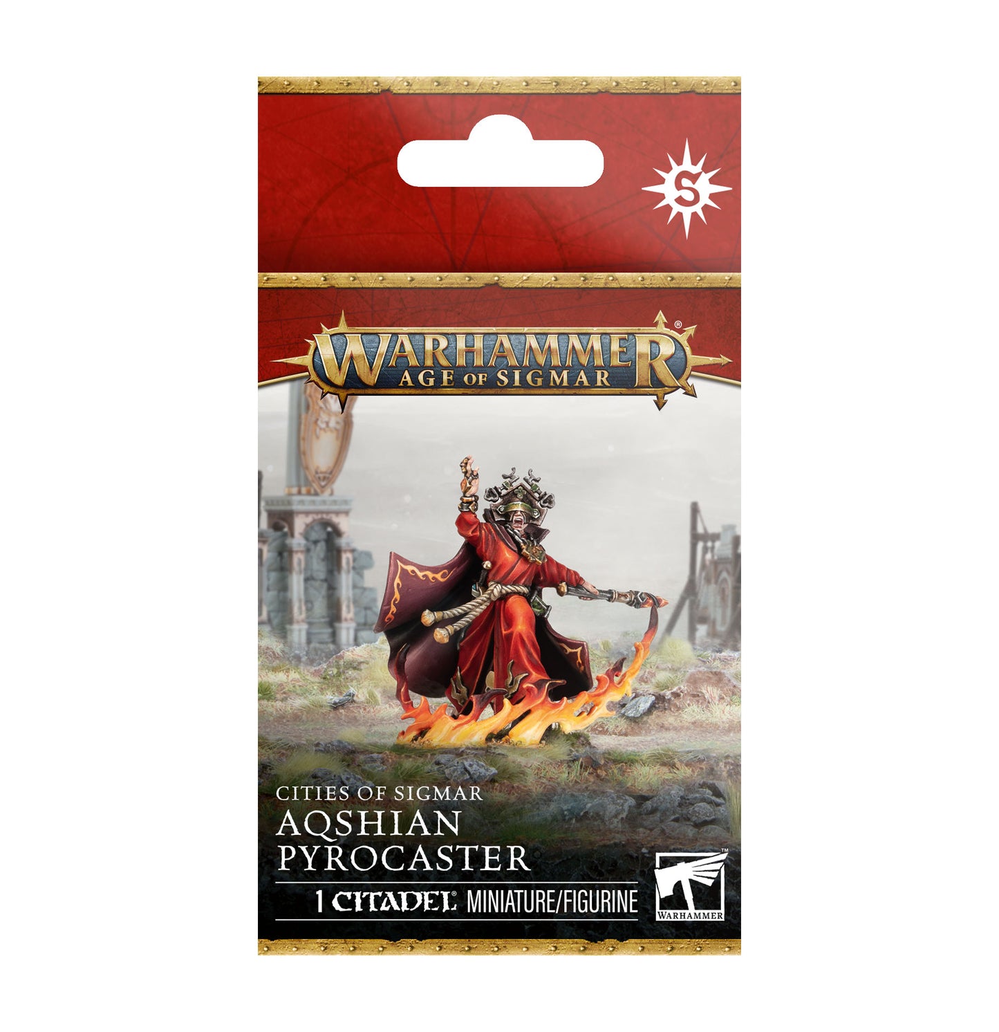 Warhammer Age of Sigmar Cities of Sigmar: Aqshian Pyrocaster – Hero Miniature