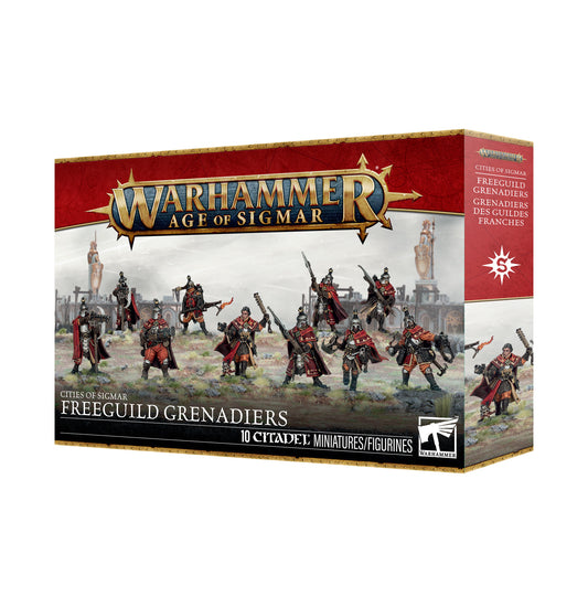 Warhammer Age of Sigmar Cities of Sigmar: Freeguild Grenadiers – Infantry Miniatures Box Set