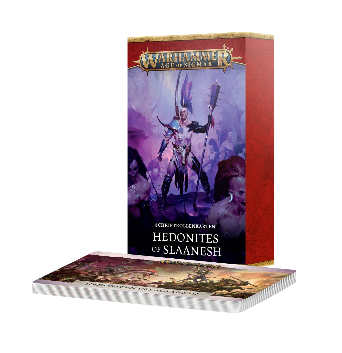 Warhammer Age of Sigmar Hedonites of Slaanesh Warscroll Cards English Edition