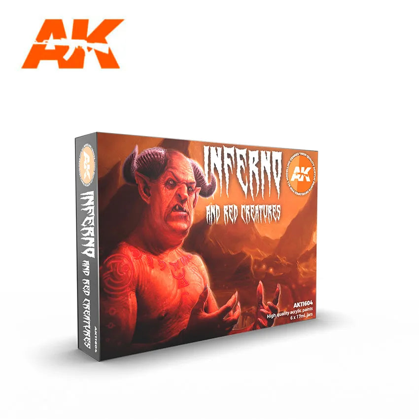 AK Interactive Inferno and Red Creatures Set 3rd Generation AK-11604 - 6 x 17 ml