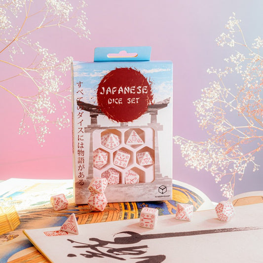 Japanese Dice Set: Cherry Blossoms Petals