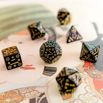 Japanese Dice Set: Deep Night Firefly