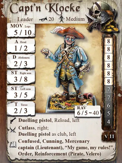 Freebooter Miniatures - Käpt'n Klocke - Neu Miniaturen LIM 027