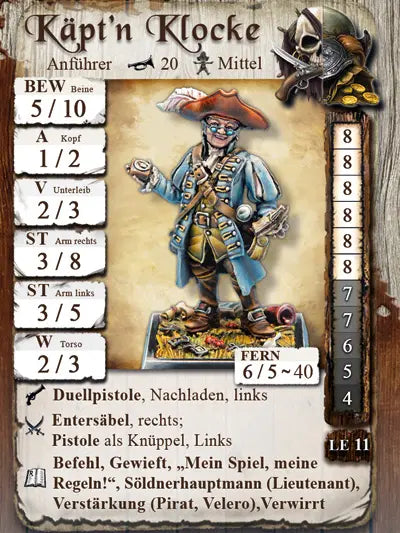 Freebooter Miniatures - Käpt'n Klocke - Neu Miniaturen LIM 027