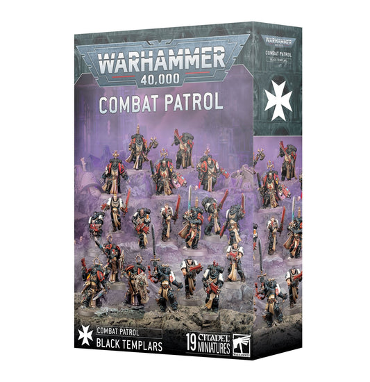 Kampfpatrouille: Black Templars – Anfänger-Armeepaket mit Black-Templars-Einheiten für Warhammer 40.000