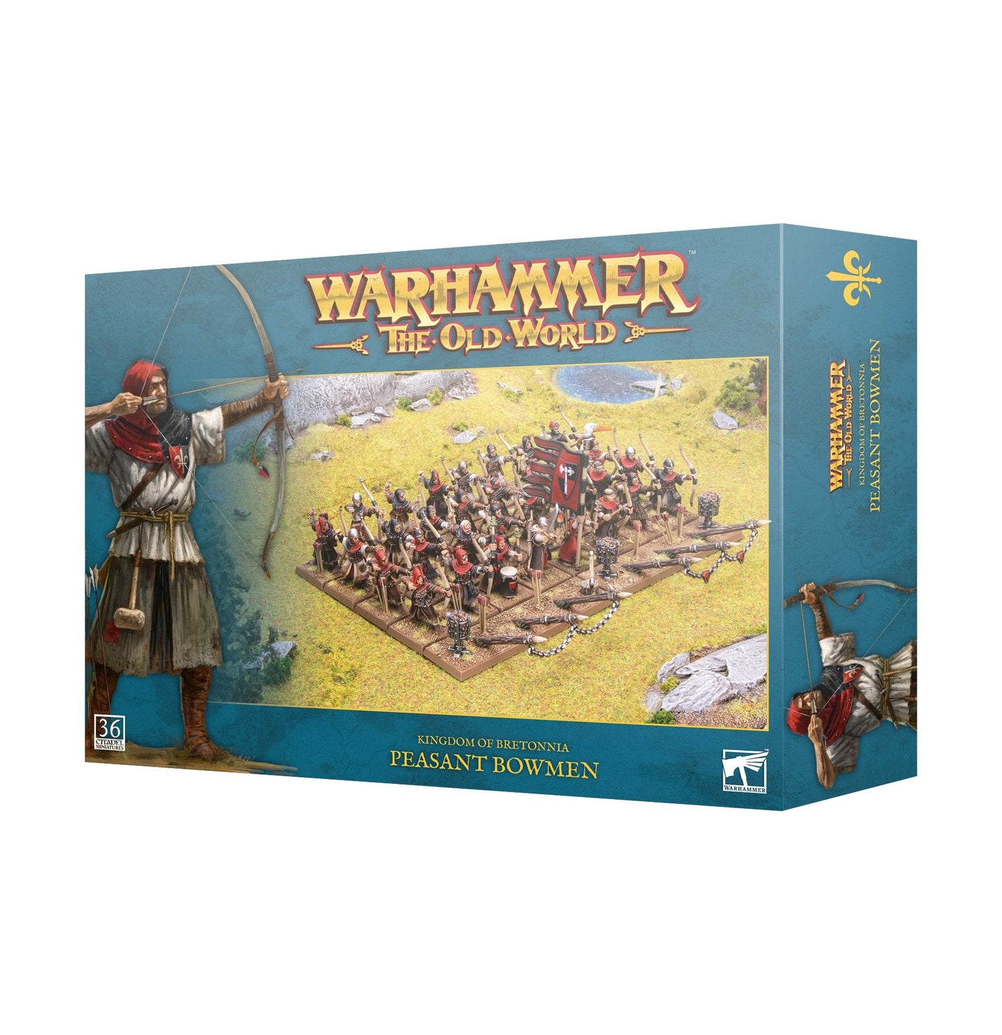 Miniatur der Kingdom of Bretonnia Peasant Bowmen