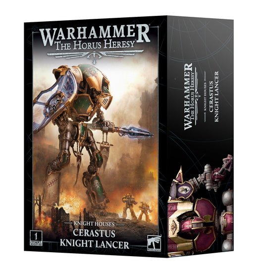 Knight Houses: Cerastus Knight Lancer – Hochgewachsener Kampfroboter mit Lanze für Warhammer The Horus Heresy