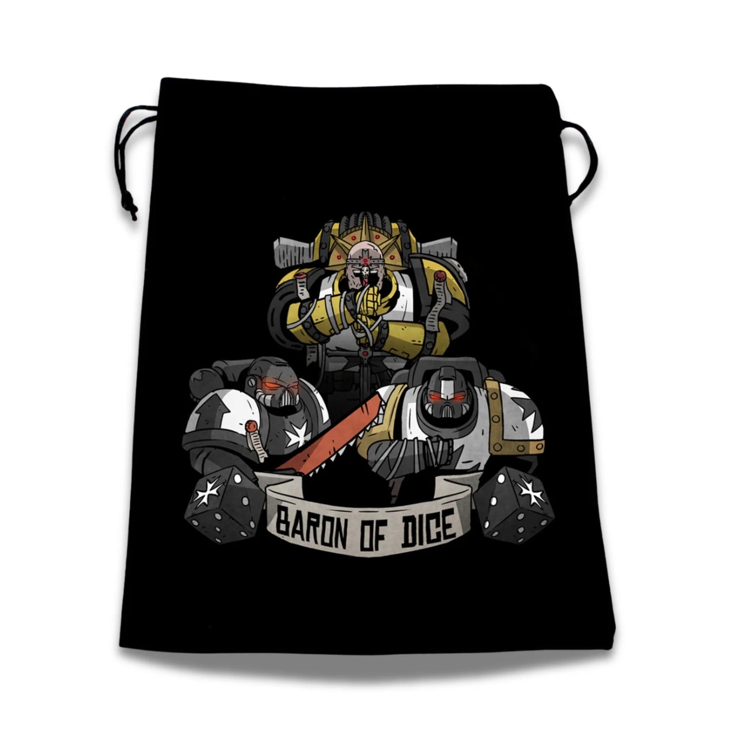 Baron of Dice Knights Templar – Premium-Beutel für Sci-Fi Wargaming