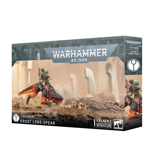 Miniatur des Kroot-Einzelgängers aus Warhammer