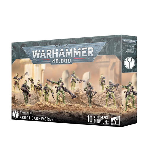 Miniatur der Kroot-Jäger aus Warhammer