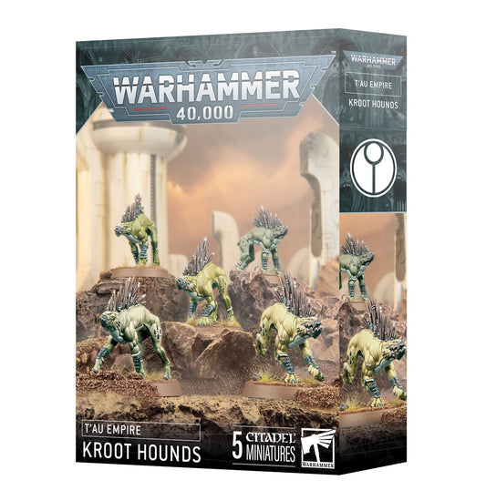 Miniatur der Kroot-Hunde aus Warhammer