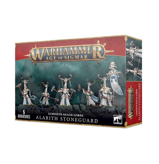 Miniatur der Lumineth Realm-Lords Alarith-Steinwächter