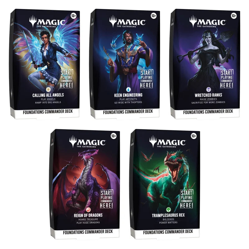 MTG Foundations Starter Commander Decks 5er-Set (EN)