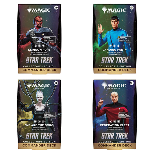 MTG - Star Trek Commander Deck Collector's Edition - Englisch - Set (alle 4 Decks)