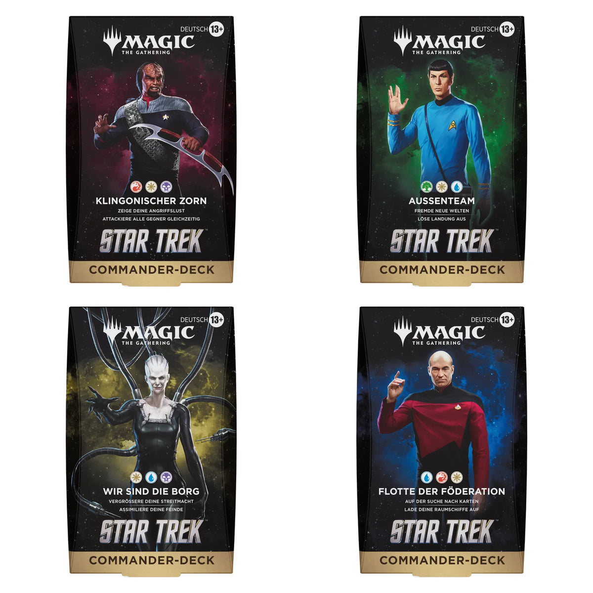MTG - Star Trek Commander Deck - Deutsch - Set (alle 4 Decks)