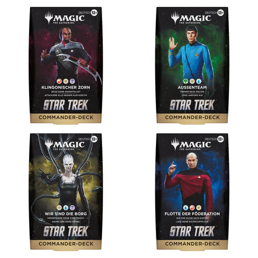 MTG - Star Trek Commander Deck - Deutsch - Set (alle 4 Decks)