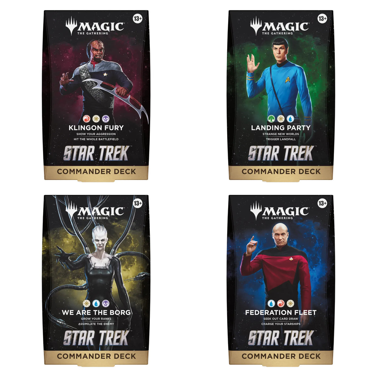 MTG - Star Trek Commander Deck - Englisch - Set (alle 4 Decks)