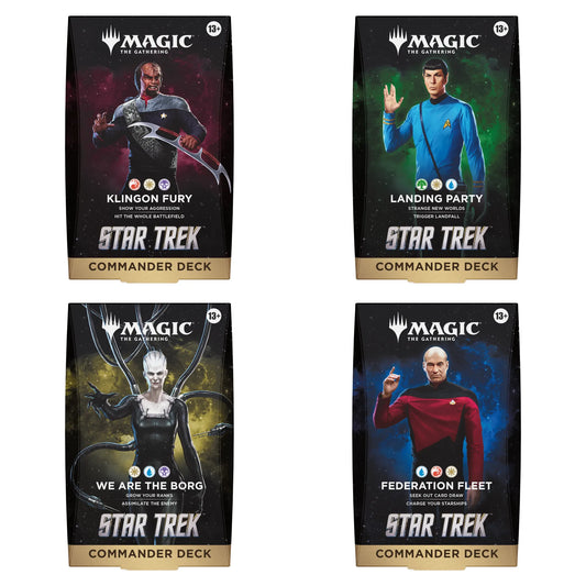 MTG - Star Trek Commander Deck - Englisch - Set (alle 4 Decks)