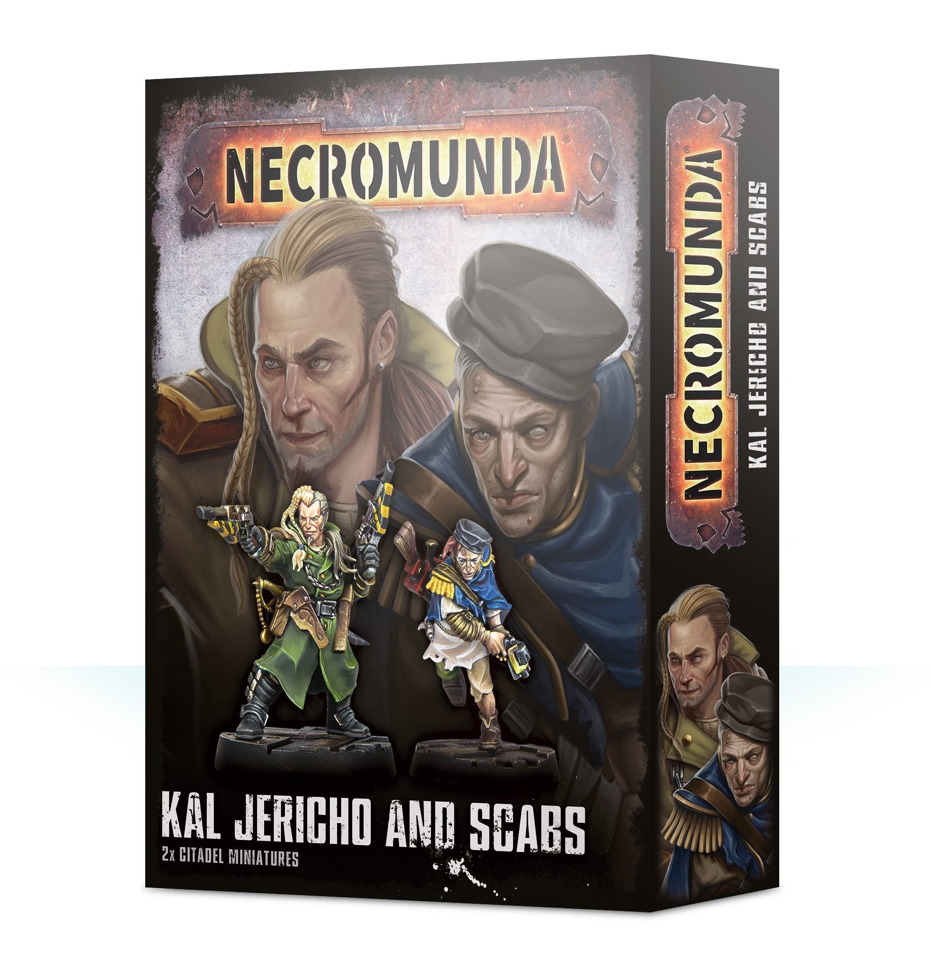 Miniatur von Kal Jericho und Scabs aus Necromunda
