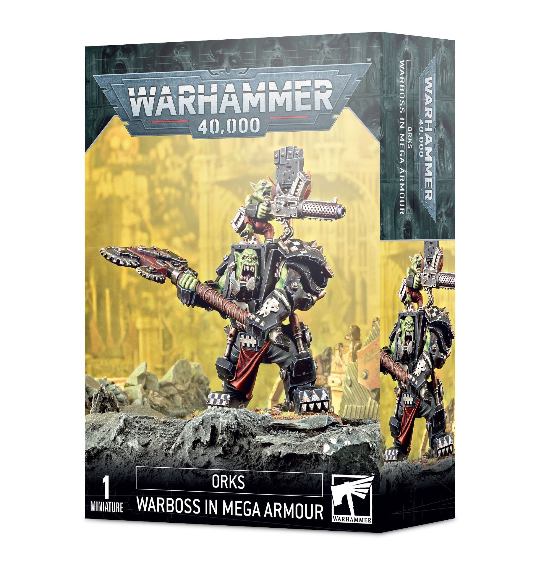 Waaaghboss in Megarüstung Miniatur aus Orks für Warhammer 40k