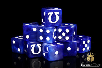 Baron of Dice Omega – White – 25 eckige Würfel für Sci-Fi Wargaming