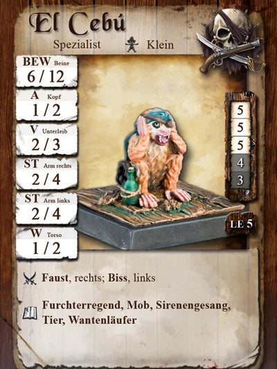 Freebooter Miniatures Miss Monkeypenny & Affen Neu PIR 038