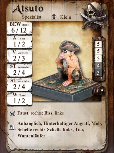 Freebooter Miniatures Miss Monkeypenny & Affen Neu PIR 038