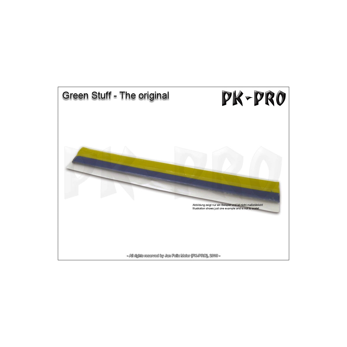 PK-PRO Green Stuff Streifen – Epoxy-Modelliermasse, 20 cm