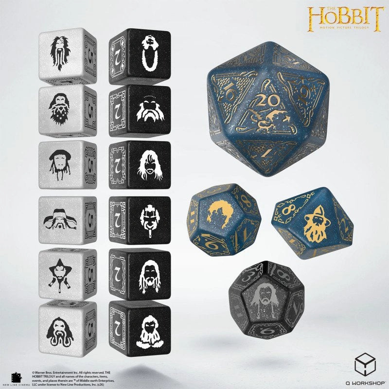 Q Workshop – The Hobbit: TCG Dice Set Aether Vale (16 Würfel)